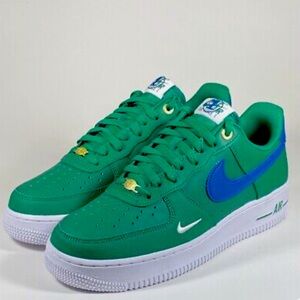 Nike Air Force 1 '07 LV8 'Malachite' Green/White/Blue / Mens Size 14 DQ7658-300